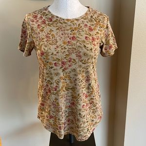 Old Navy Flowered Short Sleeve Tee